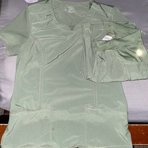 Olive green scrub set